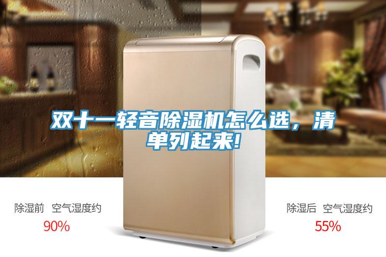 雙十一輕音除濕機怎么選，清單列起來!