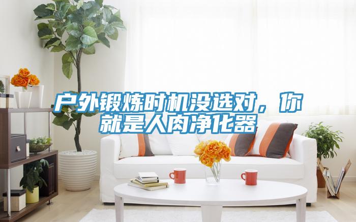 戶外鍛煉時機沒選對，你就是人肉凈化器