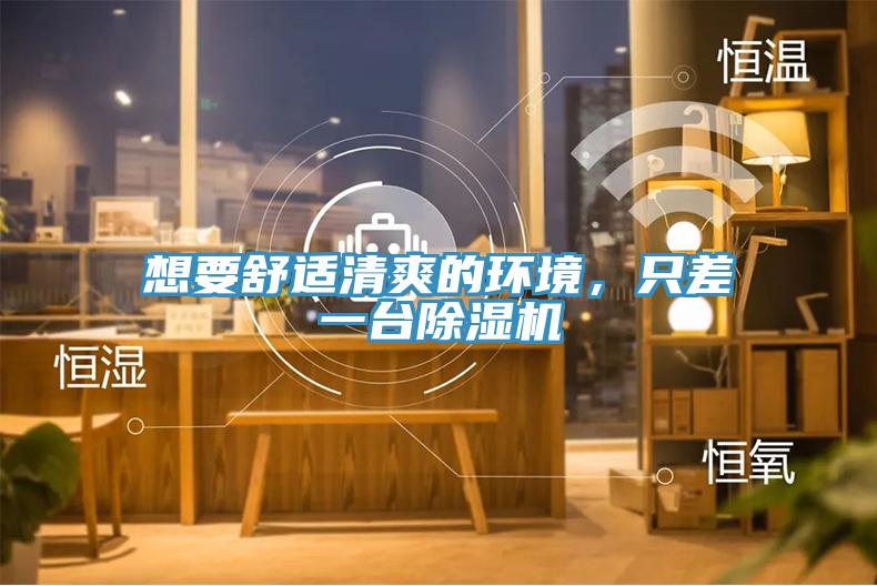 想要舒適清爽的環(huán)境，只差一臺除濕機