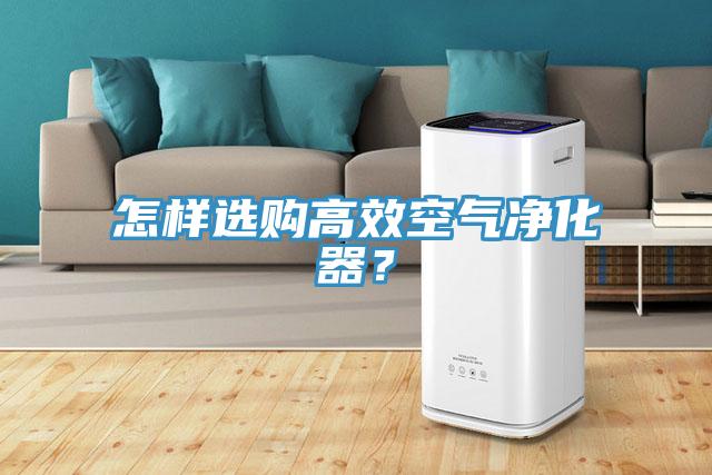 怎樣選購高效空氣凈化器？