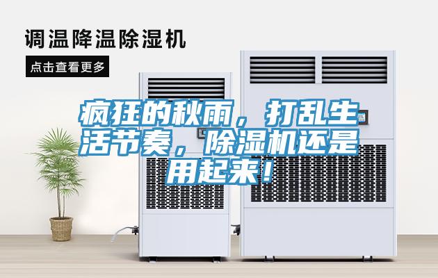 瘋狂的秋雨，打亂生活節(jié)奏，除濕機還是用起來！