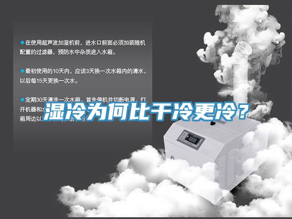 濕冷為何比干冷更冷？