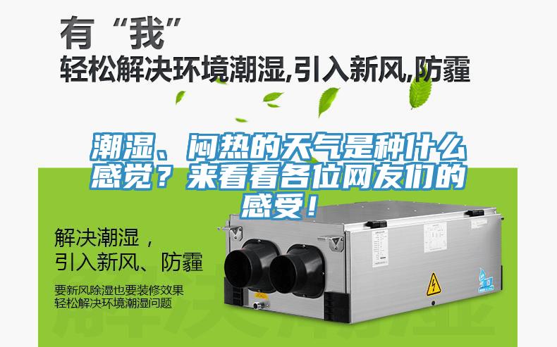 潮濕、悶熱的天氣是種什么感覺？來(lái)看看各位網(wǎng)友們的感受！