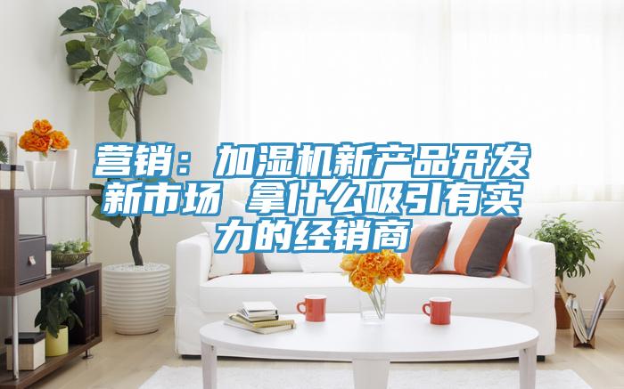 營銷：加濕機新產(chǎn)品開發(fā)新市場 拿什么吸引有實力的經(jīng)銷商