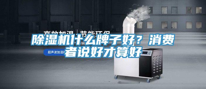 除濕機(jī)什么牌子好？消費(fèi)者說(shuō)好才算好