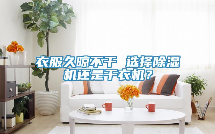 衣服久晾不干 選擇除濕機還是干衣機？