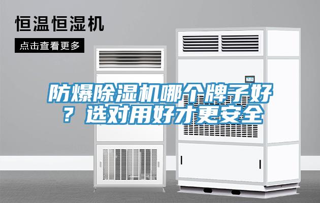 防爆除濕機(jī)哪個(gè)牌子好？選對(duì)用好才更安全
