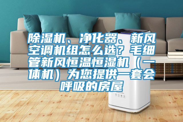 除濕機、凈化器、新風空調機組怎么選？毛細管新風恒溫恒濕機（一體機）為您提供一套會呼吸的房屋