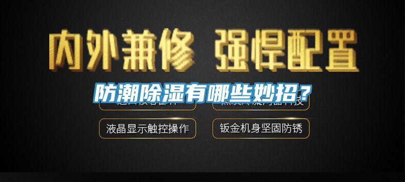防潮除濕有哪些妙招？
