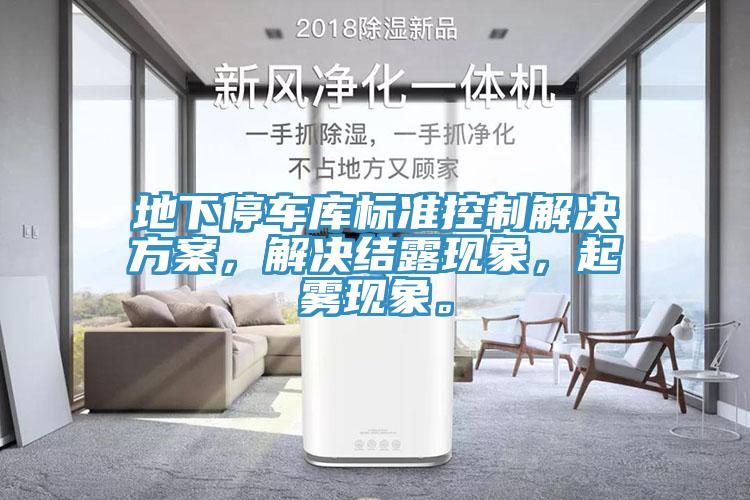 地下停車庫(kù)標(biāo)準(zhǔn)控制解決方案，解決結(jié)露現(xiàn)象，起霧現(xiàn)象。