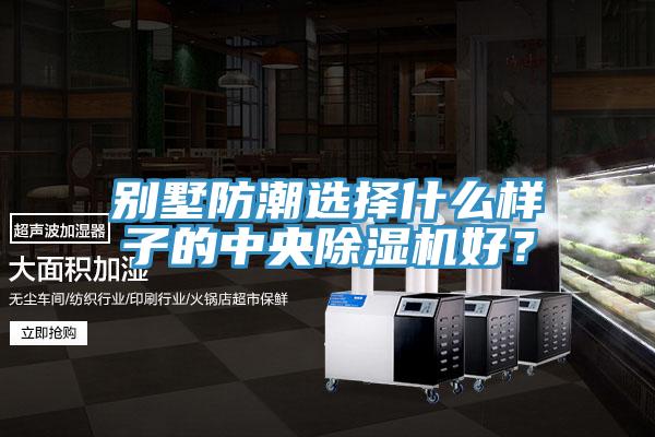 別墅防潮選擇什么樣子的中央除濕機好？