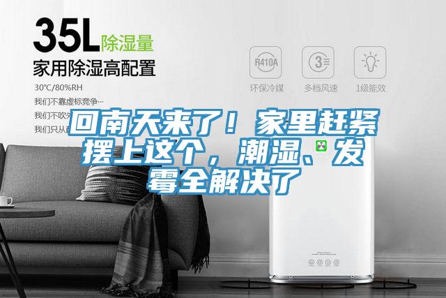 回南天來了！家里趕緊擺上這個(gè)，潮濕、發(fā)霉全解決了